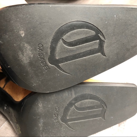 Casadei Made in Italy Leather Calf Hair Boots 7.5 - Picture 3 of 14